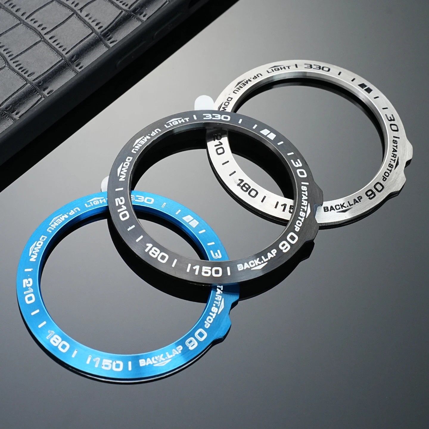 Premium Stainless Steel Bezel Ring with Anti-Scratch Protective Adhesive
