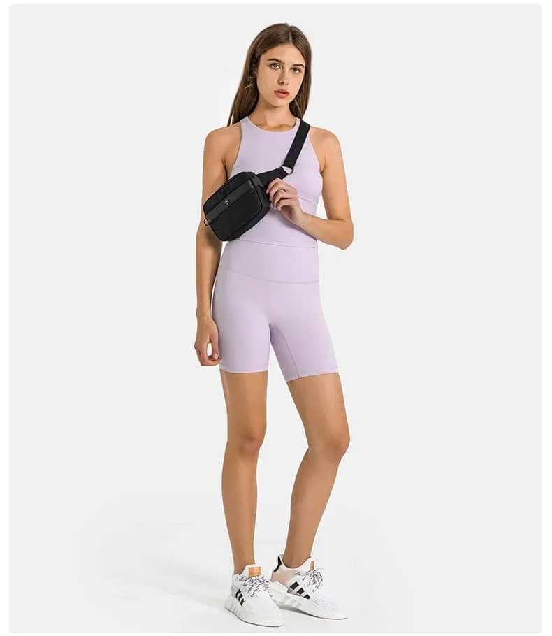 

Lulu Brand Substitutes Yoga Fitness Vest Outdoor Jogging Round Tie Chest Pad Sport Bra Lumbar Support Hunting Vest