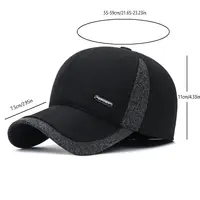 Осенняя толстая теплая мужская зимняя бейсболка с ушками, идеальный выбор для подарков — изображение 6