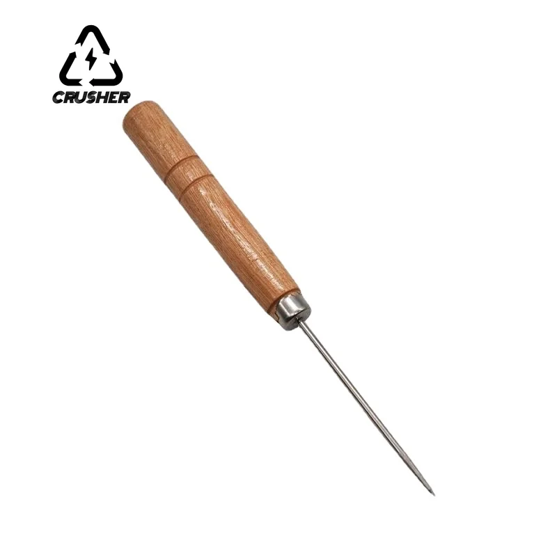 CRUSHER 10PCS Wooden Handle Hookah Foil Poker Puncher Foil Piercing Tool Single Needle Puncher Chicha Hookah Accessories
