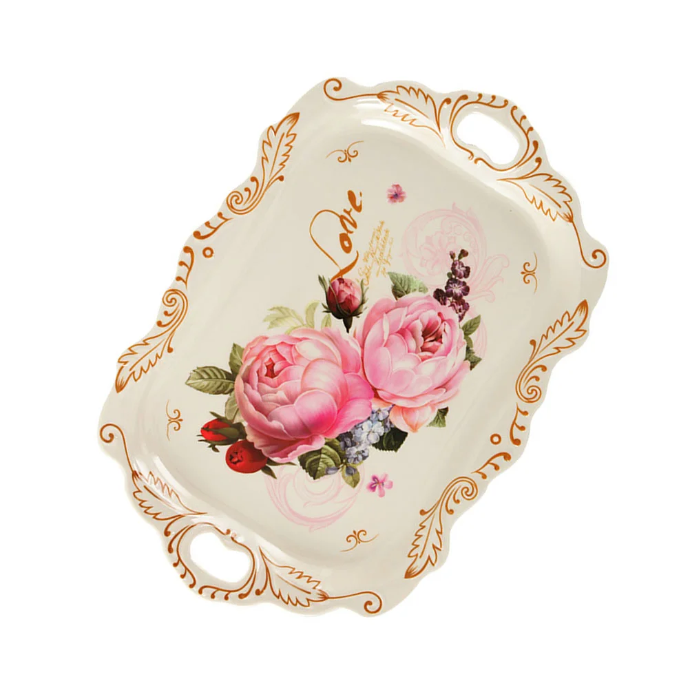 Kitchen Dining Food Serving Tray Tea Cup Snack Plate Decorative Melamine Tray Smooth Finish Long Lasting