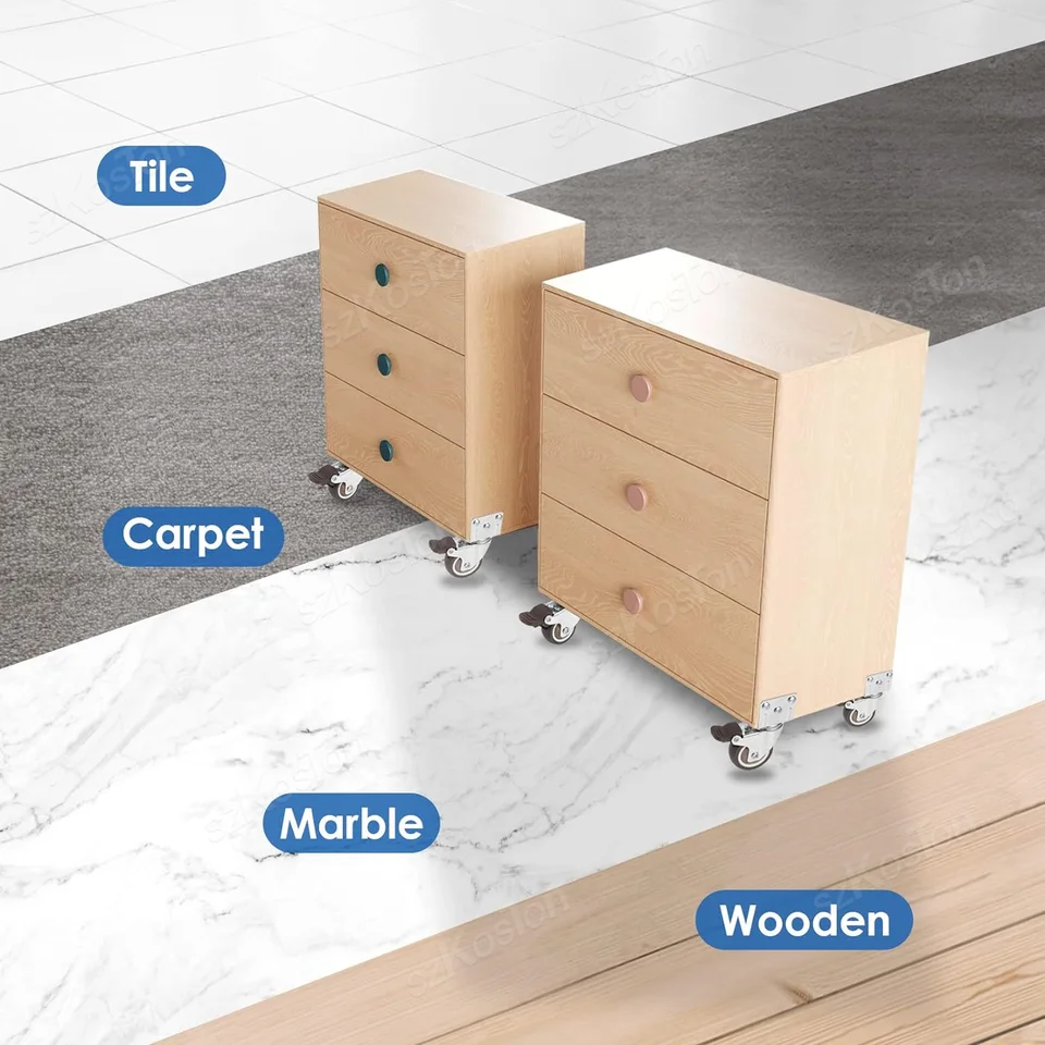 CST-75E-FRST2【汎用キャスター 75mm径 2個セット（フリーストッパー付き）ゴム製】汎用キャスター用ゴム車輪、プレート式ストッパー付き 自在車キャスター。｜サンワサプライ株式会社 1/1.25/1.5/2インチ サイレントホイール ユニバーサル ソフトラバー 指向性ミニ家具 ブレーキステアリングキャスター付き