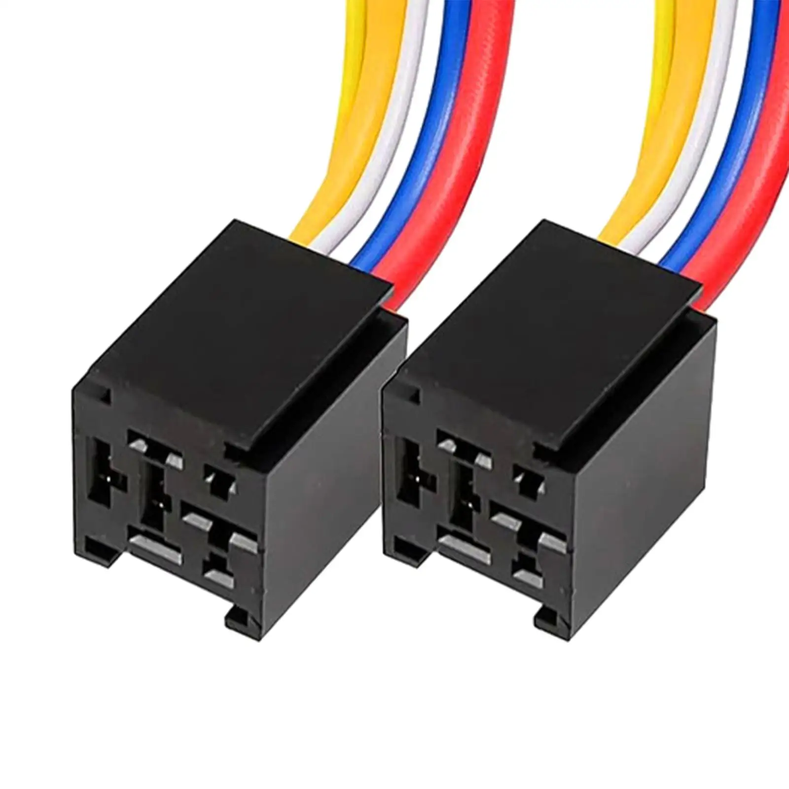 Kit 3 Relè Per Auto JD1912 12V 80A Con Presa Cablata A 5 Pin - Cablaggio Per Fendinebbia, Abbaglianti, Pompa - Adatto Per Moto, Furgoni E Barche