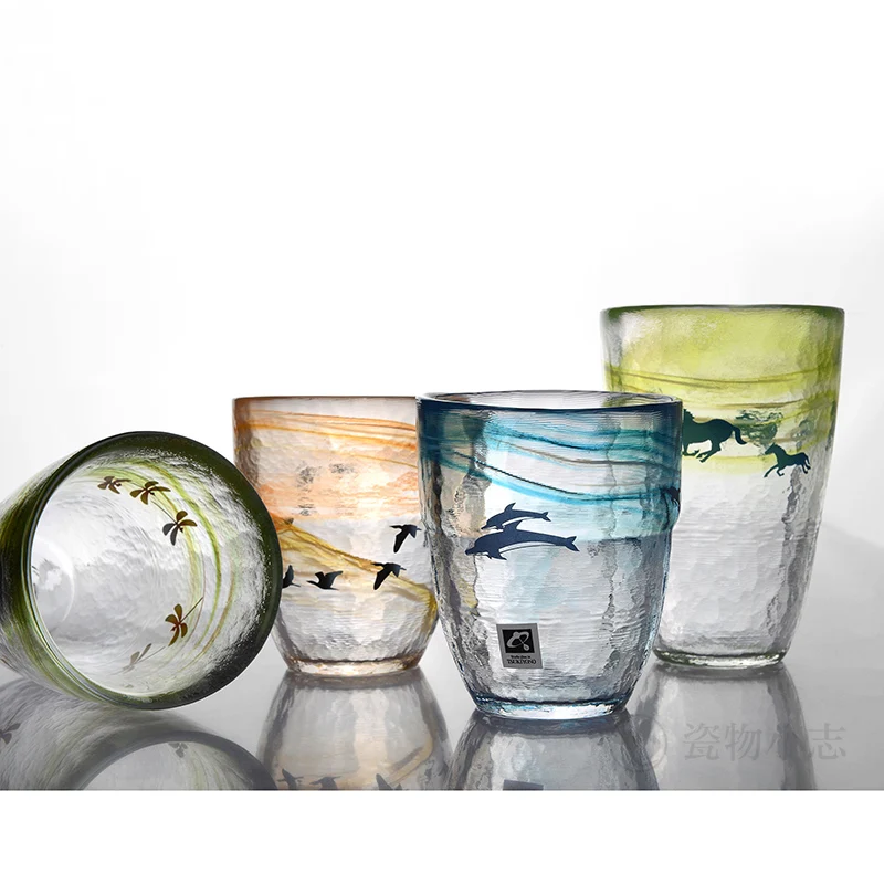

hand fired cute animal glass thick water cup tea cup gift