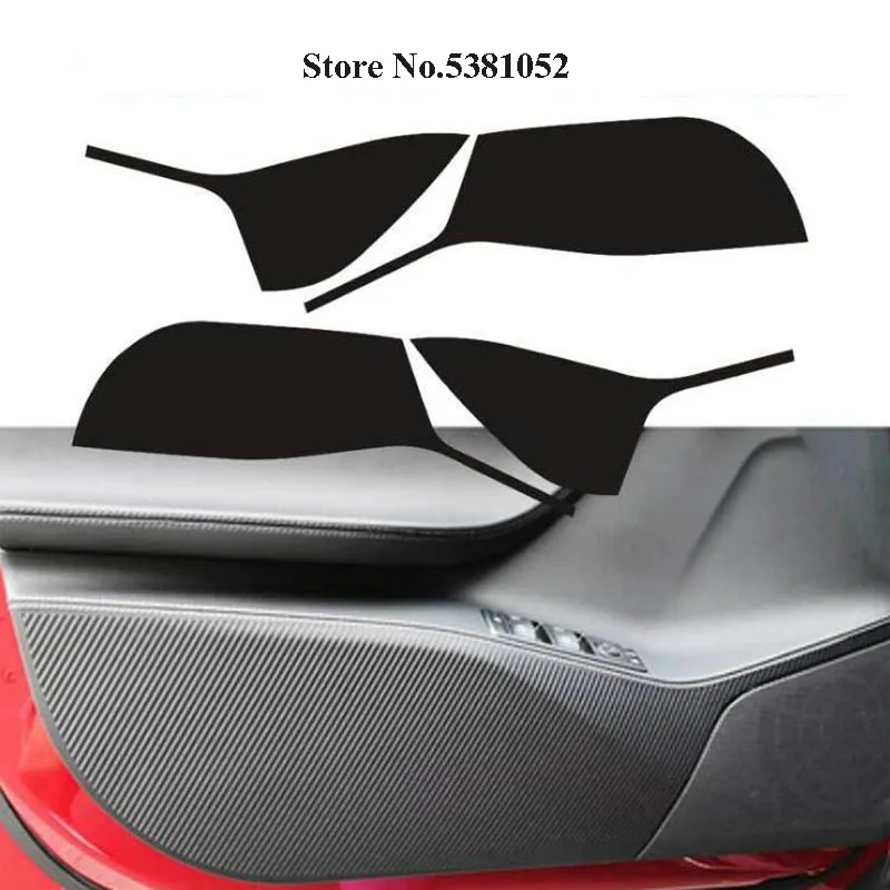 

For Tesla Model X Car Sticker Carbon Fiber Door Protector Mats Anti-scratch For Tesla Model S Car Accessories