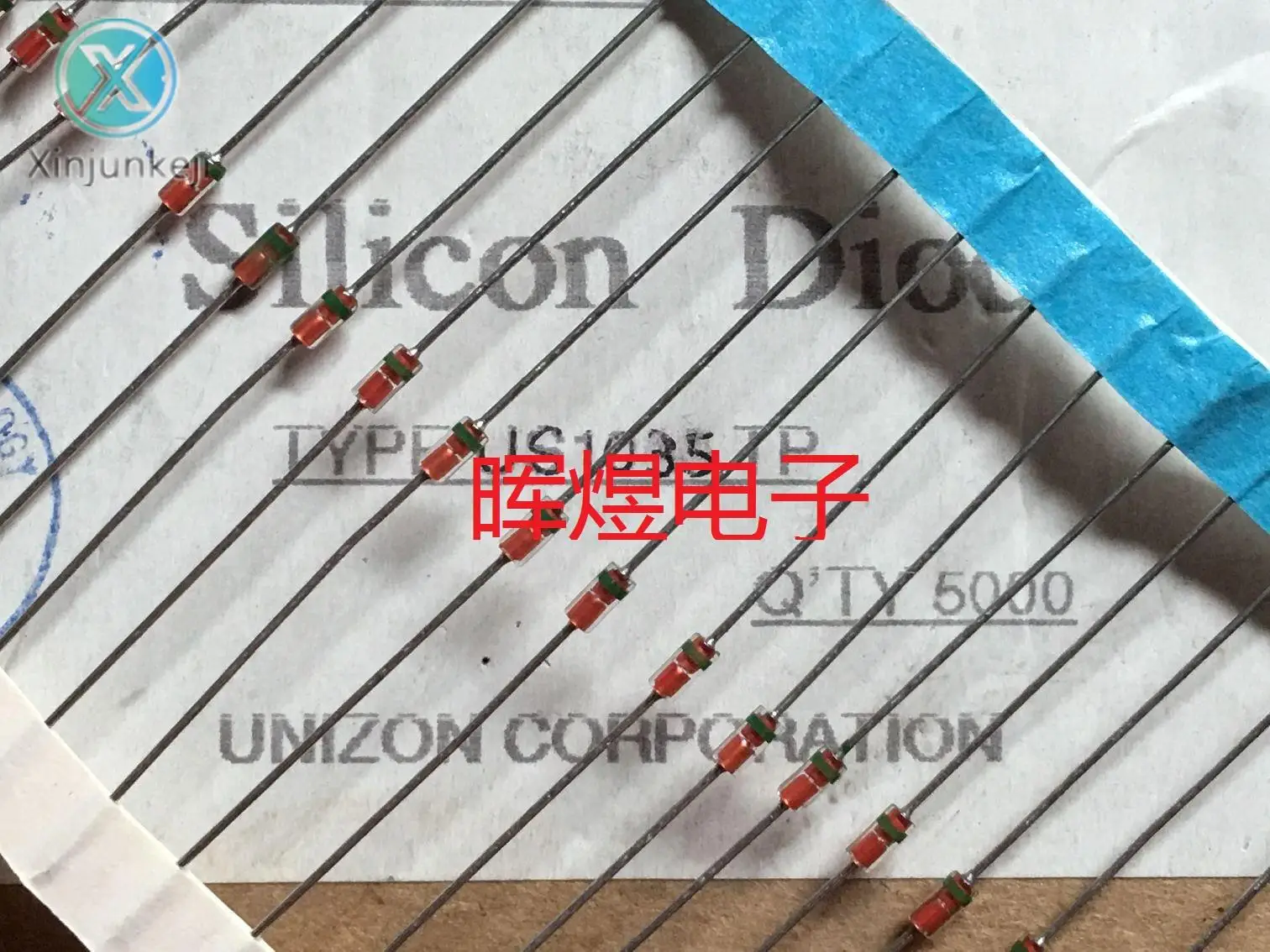 

Новое оригинальное зеленое кольцо UNIZ DO-35 с диодом US1035, 10 шт.