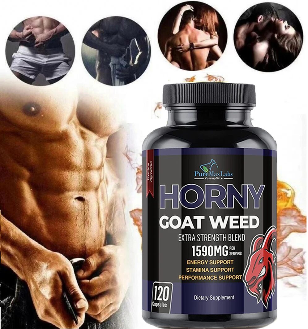 

Horny Goat Supplement 1590 mg - Contains Tongkat Ali, Ginseng, Maca Root Extracts