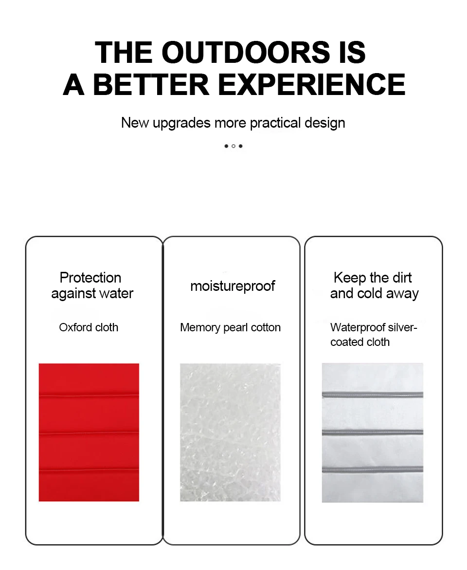 Description Picture 4 of itemPearl Cotton Foldable Seat Cushion Waterproof Moisture-proof Pad Soft Folding Camping Mat Durable Portable Outdoor Picnic Mat