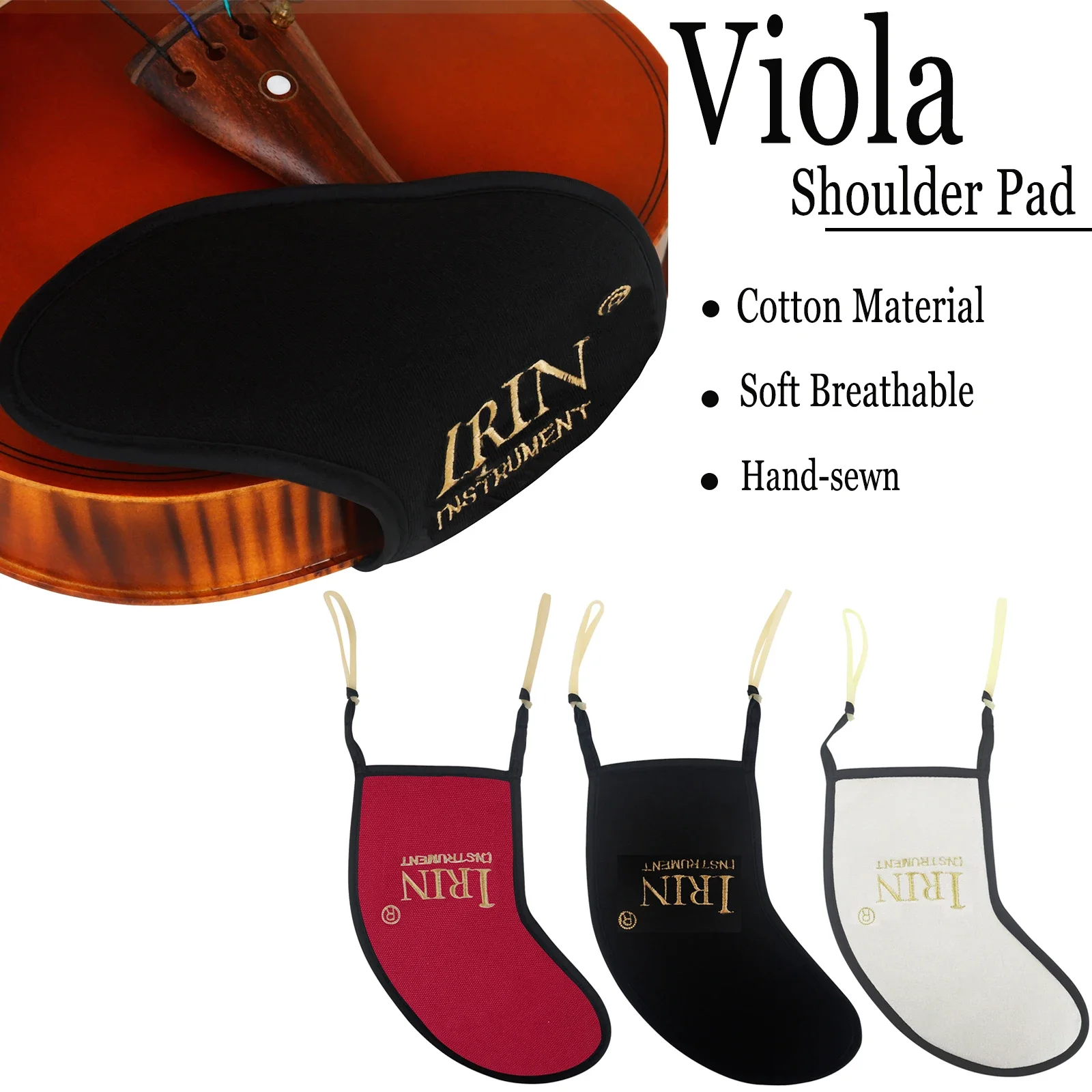 IRIN Viola Shoulder Rest Cotton Material Left Shoulder Pads Soft Breathable Specialty Viola Pad Chin Rest Good Quality Accessory