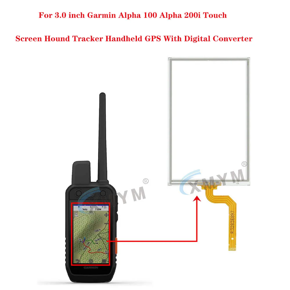 

Ручной GPS-трекер для Garmin Alpha 3,0 Alpha 200i, сенсорный экран 100 дюйма, с цифровым преобразователем