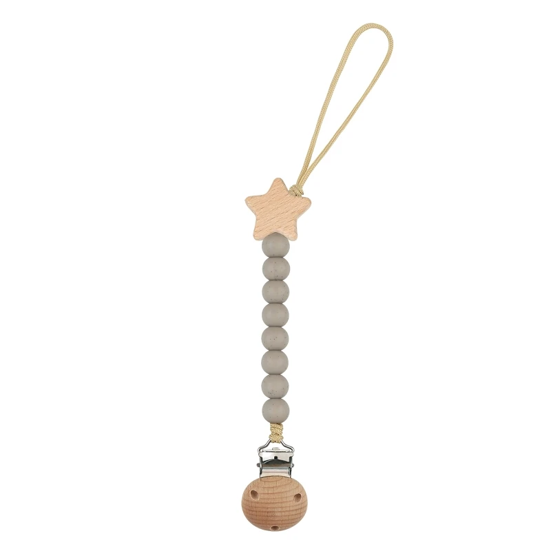 

Teething Beads Pacifier Clips Soother Chain Clip Infant Pacifiers Accessories