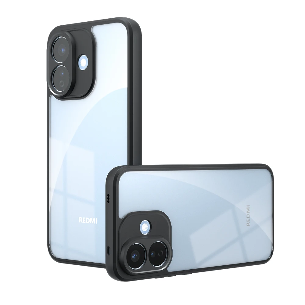 Shockproof Translucent Matte Phone Case with Skin Feel TPU Frame