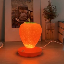 

Touch Dimmable LED Night Light Silicone Strawberry Nightlight USB Bedside Lamp For Baby Children Kids Gift Bedroom Decoration