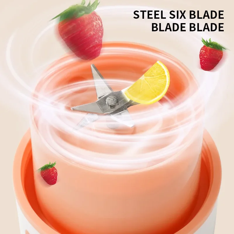 480ML Portable Juicer Blender Electric Orange Lemon Fruit Squeezer Extractor Mini  Lemon Juicer Fruit Press Machine 5
