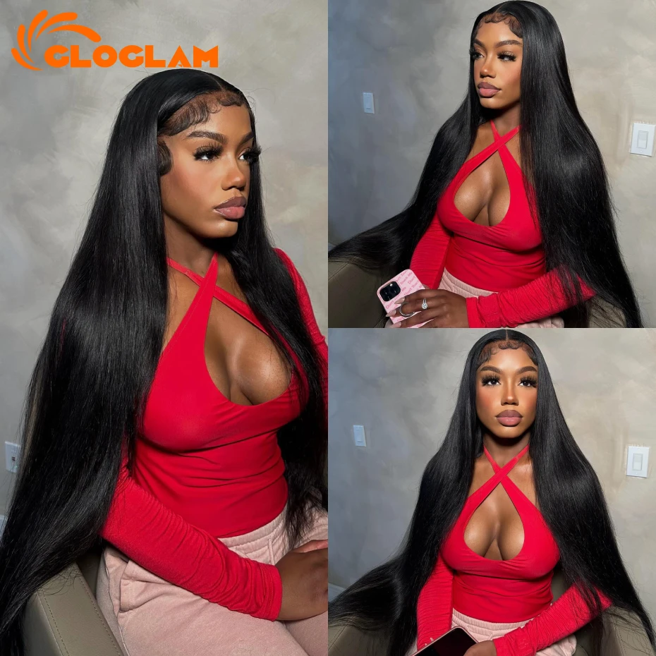 400 Density Straight 13x6 13x4 Lace Front Wigs Human Hair 360 Lace Frontal Wig Brazilian Pre Plucked Human Hair Wigs For Women