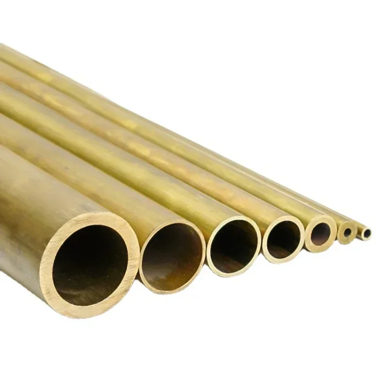 Brass Tube 1Pcs Length 500mm H62 Brass Tube Capillary OD 6/6.5/7/7.5/8/8.5/9/9.5/10/11/12/13/14/15mm Wall Thickness 0.2mm-3mm