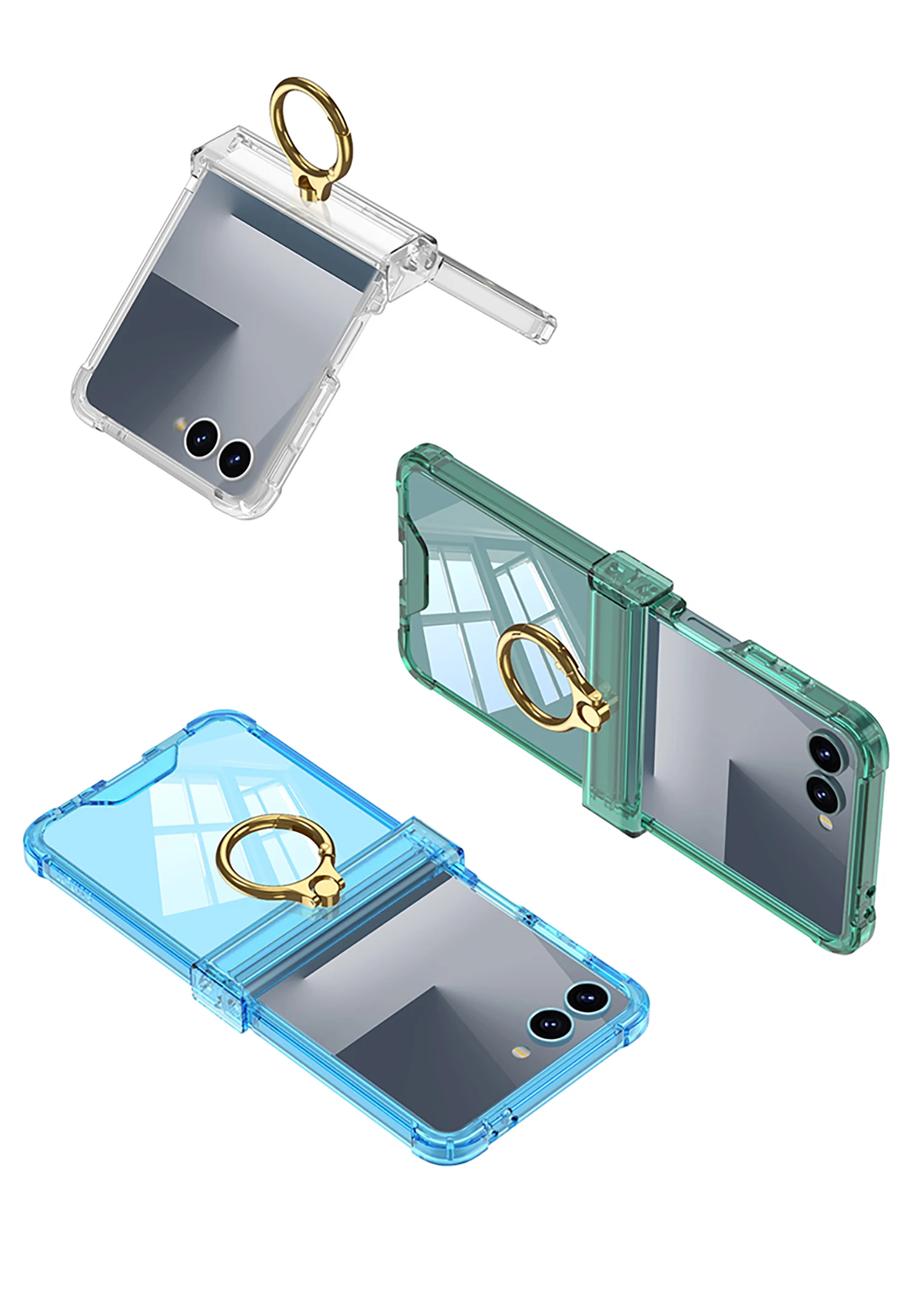 Silicone Airbag Bumper Soft Case for Samsung Galaxy Z Flip 7 Case All-included H