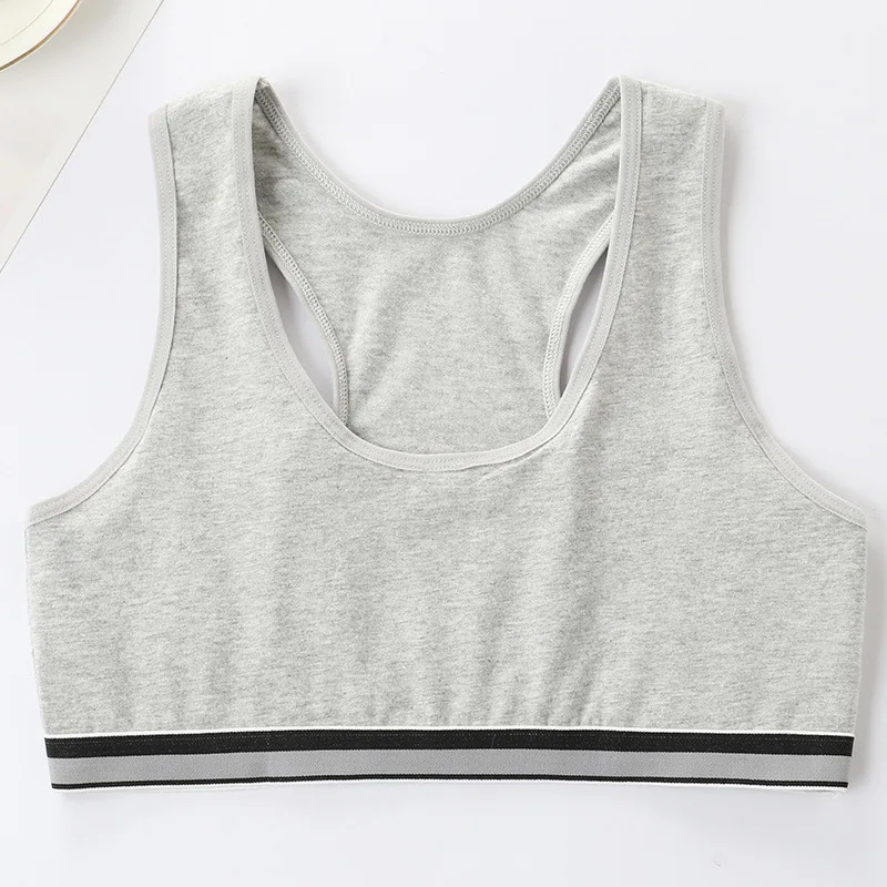 Children Girl Bra 4 Pcs/Lot Cotton Underwear For Puberty Wireless Girls Developmental Underwear Bra Kids Vest Teenage Camisole training bra