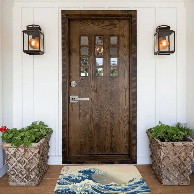 Personalized Under The Great Wave Off Kanagawa Katsushika Hokusai Doormat Mat Anti-Slip Bath Kitchen Balcony Rug Carpet 40*60cm floor mat non slip mat door mat fun doormat