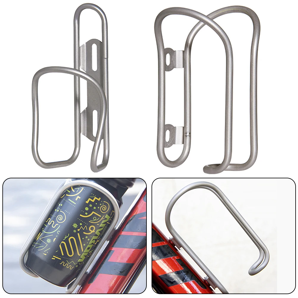 

Bike Bottle Holder Water Bottle Cage Lightweight Titanium Alloy Kettle Hollow Cycling Bottle Bracket MTB Bike Accessories