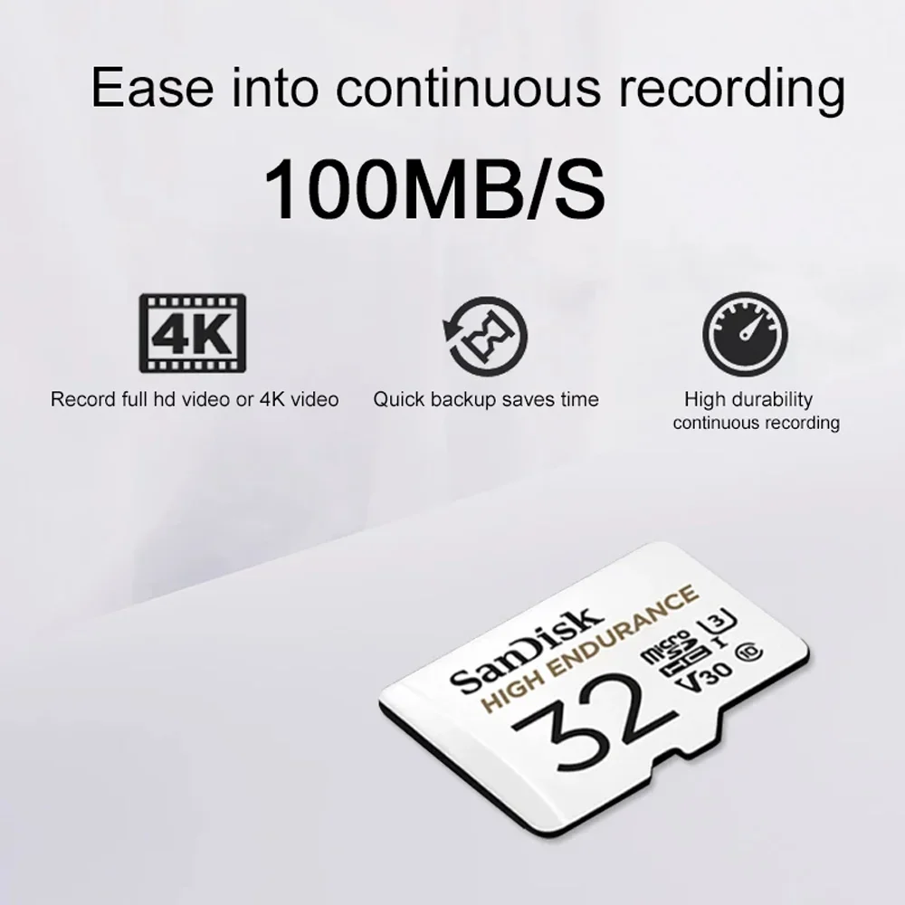 High Endurance Video Monitoring TF Card 128GB 64GB 32GB