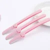 3Pcs/Set Foldable Eyebrow Trimmer Blades Beauty Pink Eyebrow Shaper Shaver Women Men Facial Brow Hair Remover Razor Makeup Tools 5