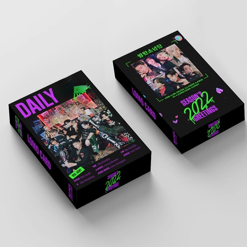 30pcs/set Kpop Bangtan boys Lomo Cards 2022 SEASON 'S GREETINGS BUTTER PERMISSION TO DANCE Photocards HD Print High quality |