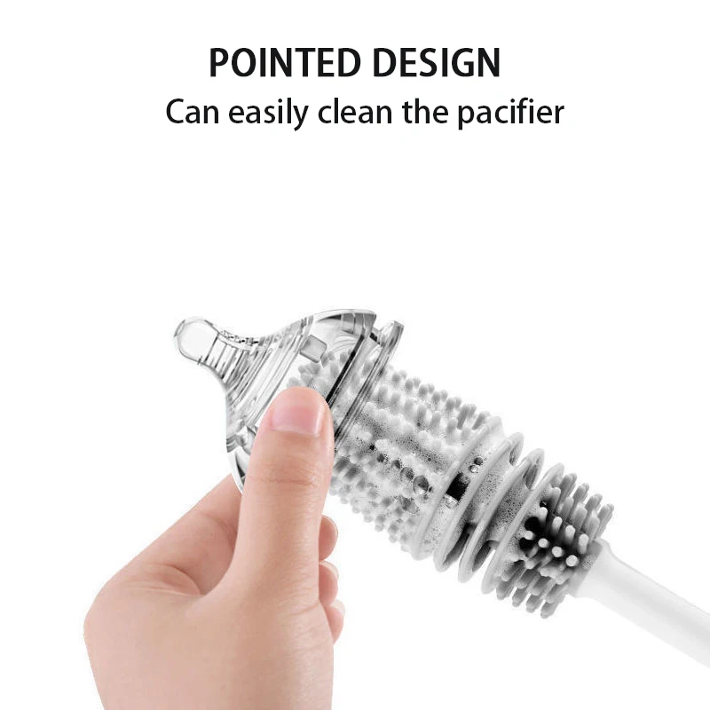 Silicone Cup Brushes Glass Cleaning Brushes Cup Scrubbers Bottles Thermos Cleaning Brushes Kitchen Handles Bottle Washing Tools