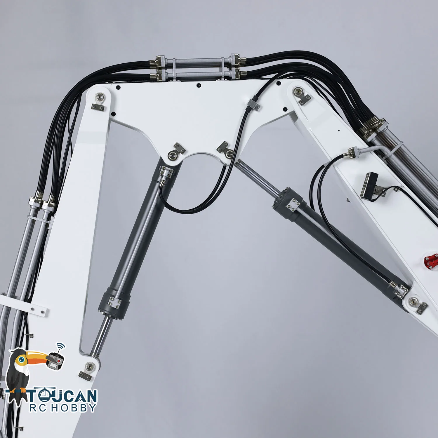 Se437b25bf5b142949d27470dba89a289S 1/14 koparki hydrauliczne RC K970-300 maszyna do rozbiórki z wymiennym 2-ramiennym zdalnie sterowanym dźwiękiem TOUCAN