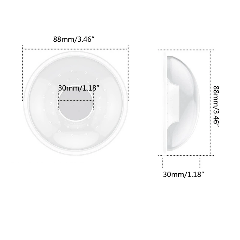 2PCS Breast Shells Milk Catcher Grade Nursing Cups for Nursing Moms Efficient Milk Anti-Flow Breastmilk Collector 6
