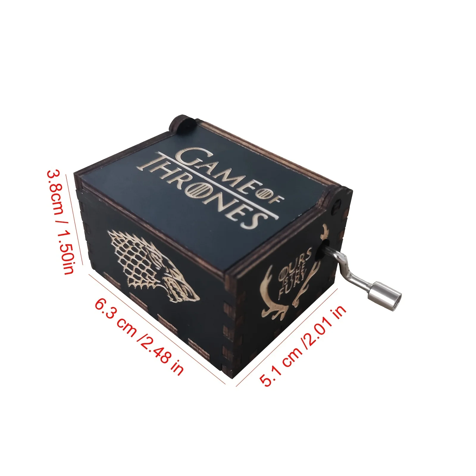 music box 1pc Black Music Box Wooden Antique Carved Hand Cranked Classic Theme Music for Birthday Christmas Gifts Family Decoration