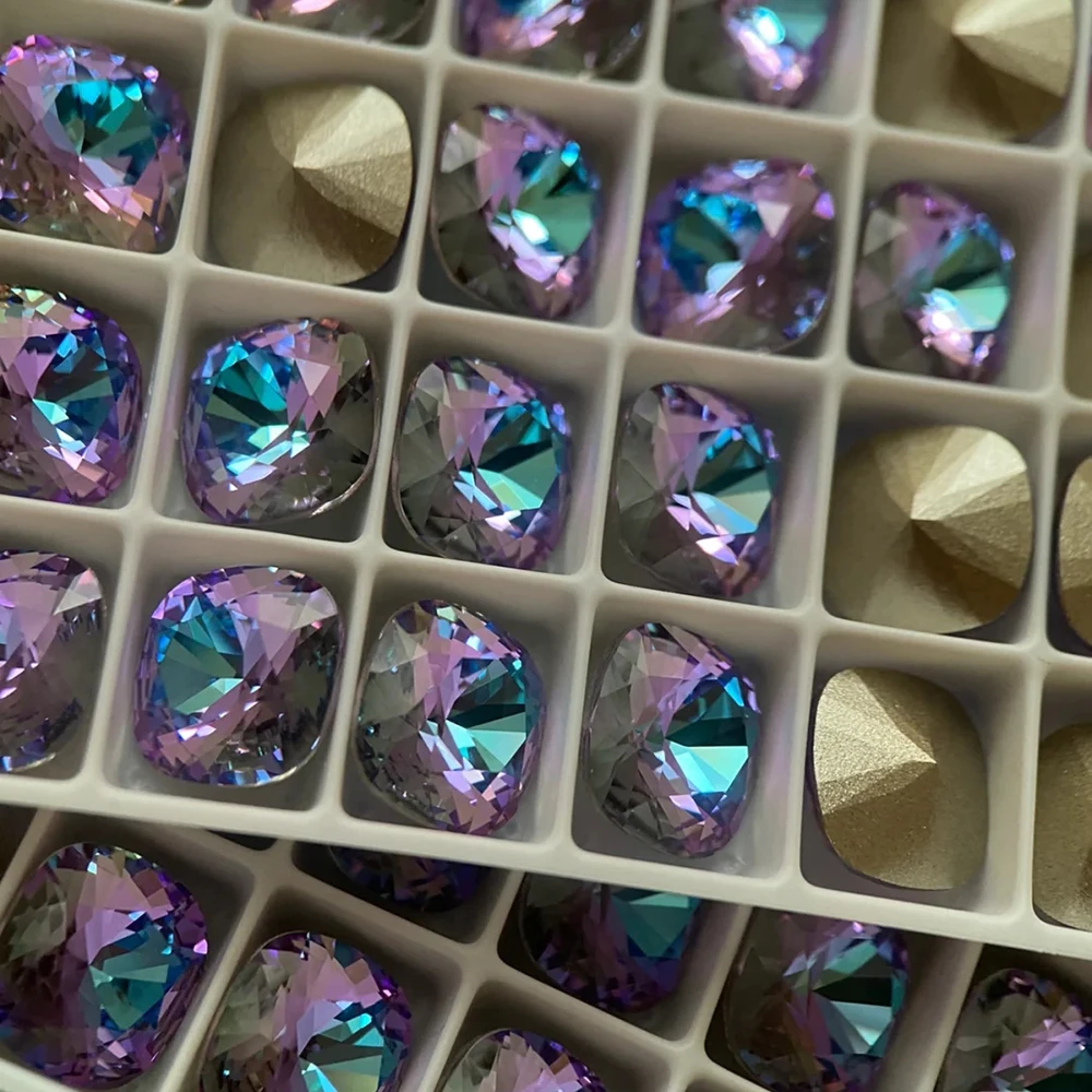 10PCS Multicolor Rhinestones 5A Glass Crystal Cushion Jewelry Decorations Loose Glue On Nail Art Rhinestones Strass for Garment Nail Art Rhinestones Nail Art Accessories Glass Rhinestones Glass Crystals Rhinestone Crystals Rhinestone Accessories Rhinestones Beads