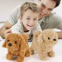 Realistic Plush Simulation Smart Dog Children Toy Can Walking And Call Electric Plush Robot Pet Dog Toddler Christmas Gift 1