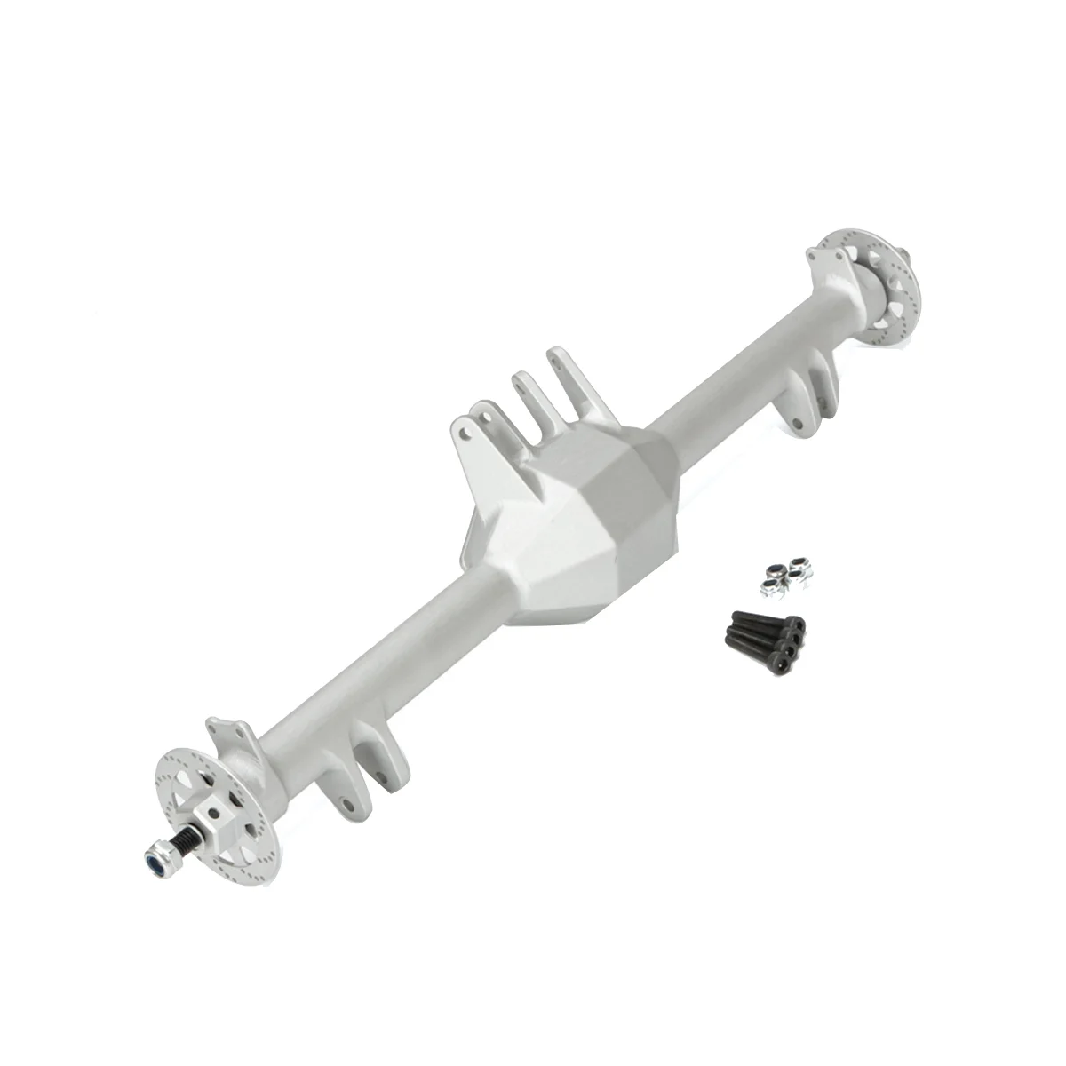 

CNC Metal Rear Axle Housing for 1/10 Losi Baja Rey 4WD Desert Off-Road Truck Upgrade Parts,Silver