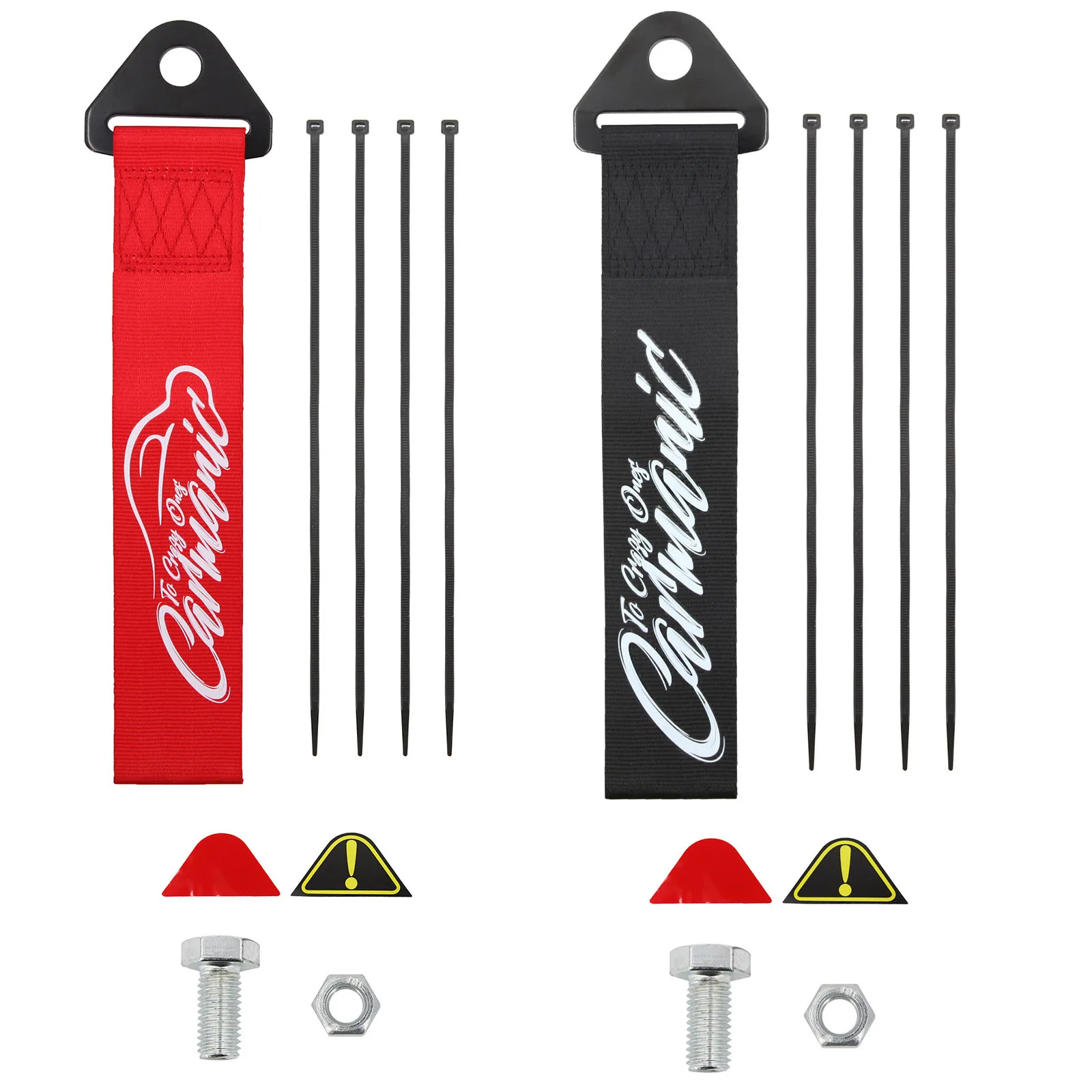 CarTowingStrapBarRacingRopesTowHookAutoTrailerRingforVW