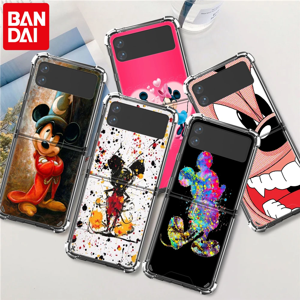 Mickey Minnie Mouse Case for Samsung Galaxy Z Flip3 5G Soft Silicone Coque Z Flip 3 Transparent Phone Cover ZFlip ZFlip3 Funda samsung galaxy z flip3 phone case