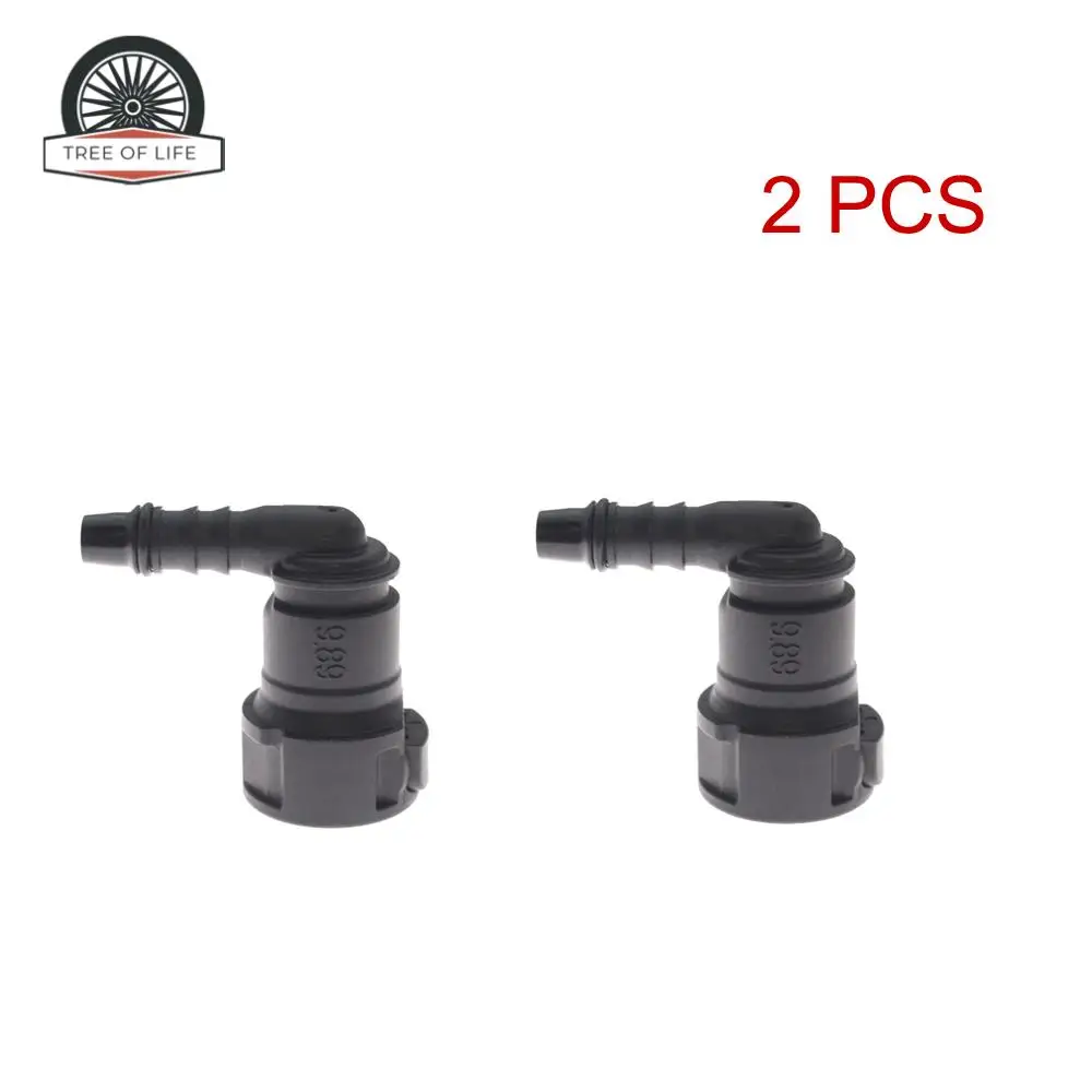 2 PCS Car Fuel Line Quick Connector Hose Coupler ID6 9.89 Nylon Oil Line Pipe for Ford Transit