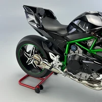 1:6 H2 Motorcycle Diecast Metal Model Cars Large size Simulation Alloy Sound Light removable collection Gifts With spray functio 2