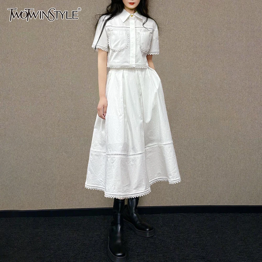 Женский однотонный костюм TWOTWINSTYLE