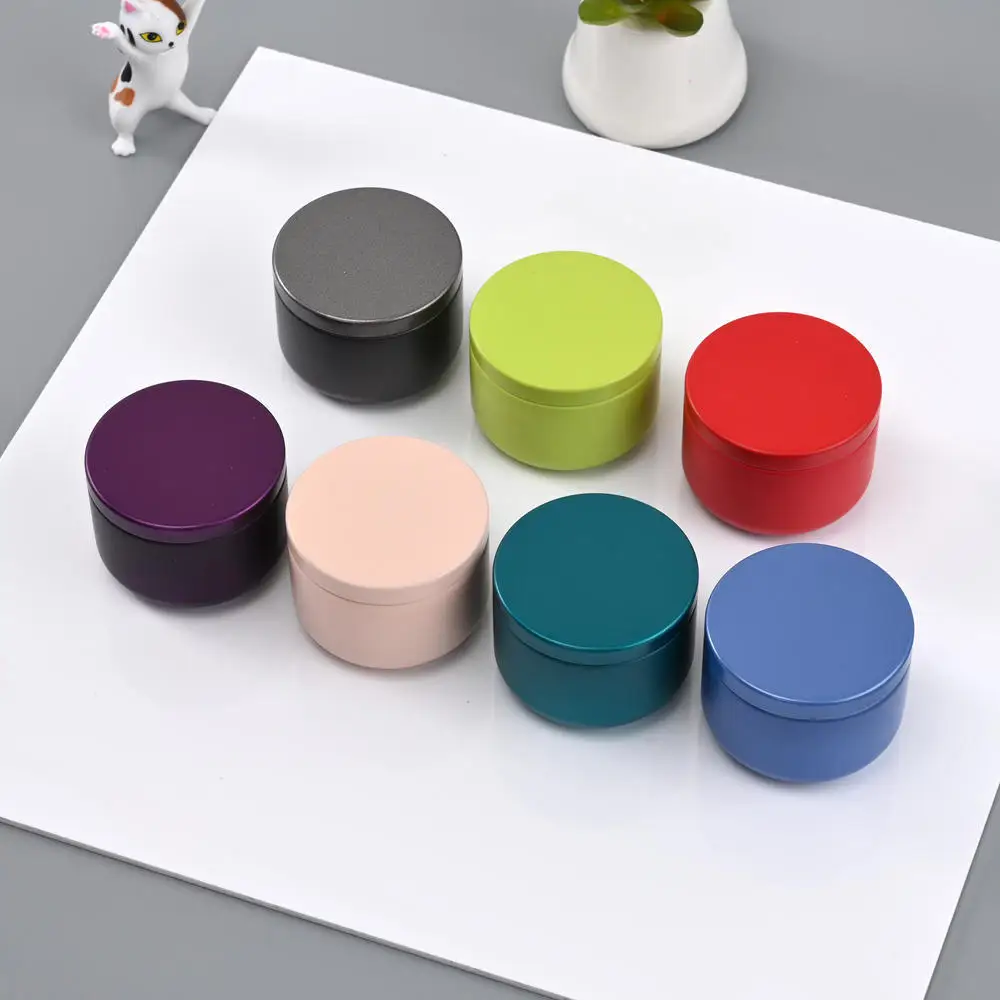 Solid Color Mini Tin Box Tea Sealed Jar Jewelry Candy Small Storage Can Coin Portable Earring Headphones Case Gift Packing Boxes