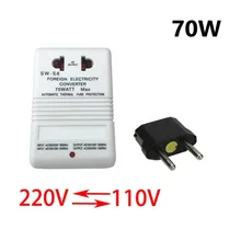 변환기 변환 전압 화이트 및 블랙 전기 장비 (2.9X1.9X1.57), 10 인치 110V/120V-220V/240V 여행