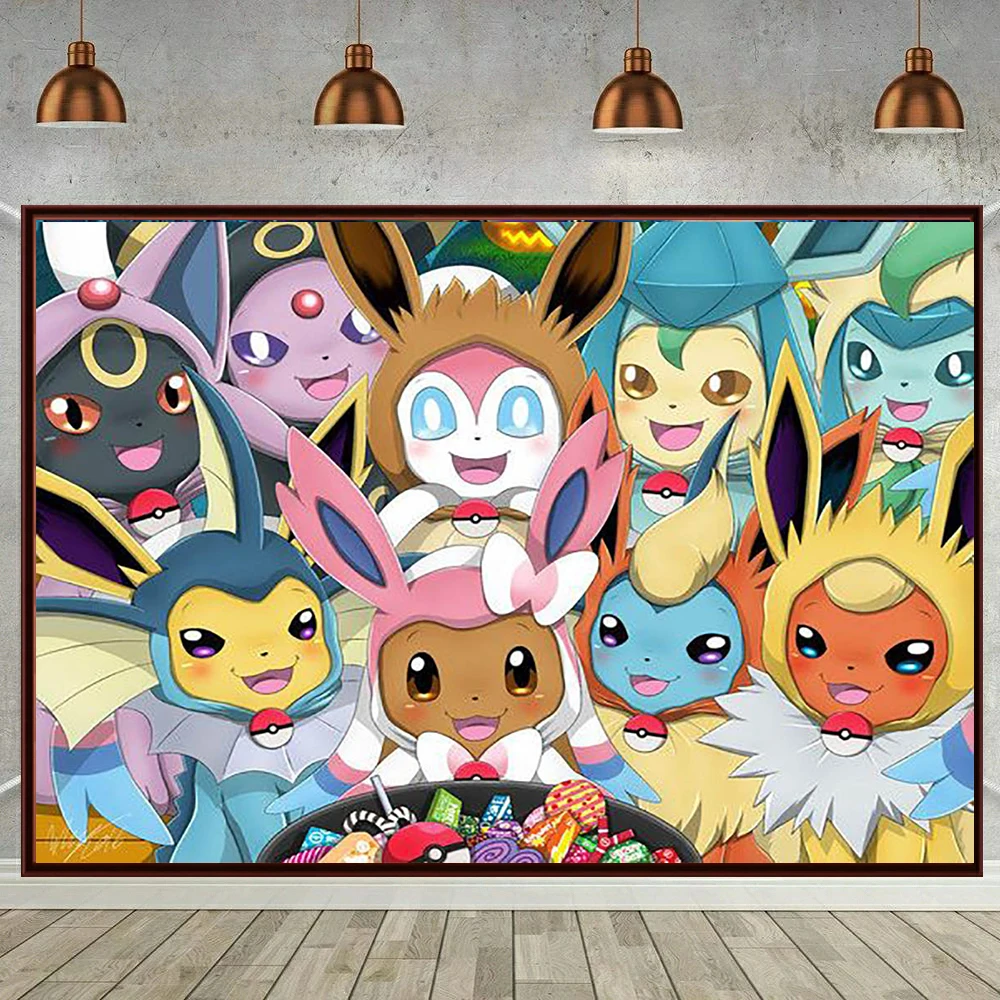 Diamond Painting Pokémon Eevee 6, Full Image - Painting