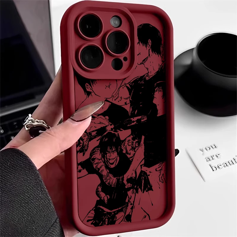 thumbnail image 1 of Jujutsu Kaisen Toji Cool para Apple iPhone 15 14 13 12 11 XS XR X 8 7 Pro Max Plus funda de teléfono con escalera de ojos suaves, 1 of 5