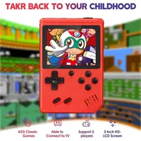 Portable Pocket Game Retro Handheld 3 Inch LCD Game fidget Boy Girl Toys Gift Built-in 400 Two-Player Electronic Game Console 2