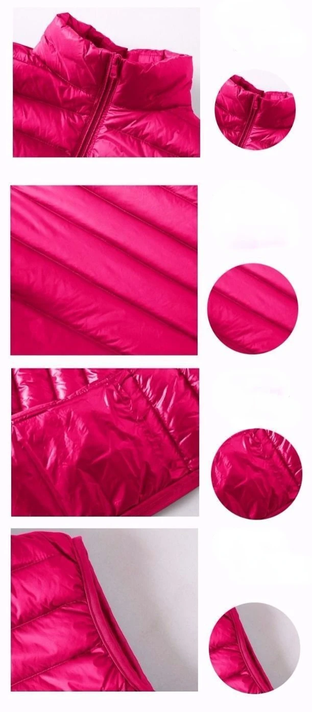 2023 New Light Down Jacket Spring  Autumn Winter Casual  Solid Waistcoat Women Vest Casual Fashion Inside Out Underwaist