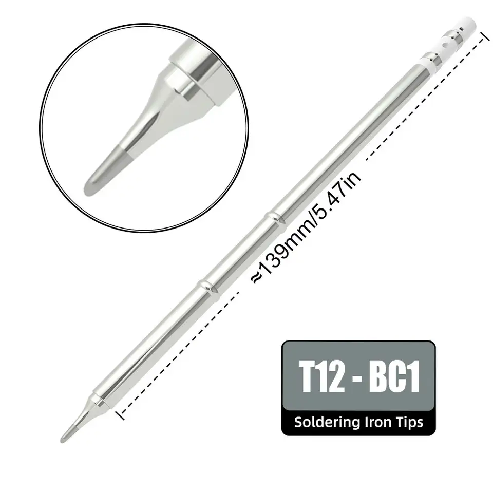 T12 Series Tip for Soldering Iron Replacement Tips Heater Solder Head Weller Electric Welding Equipment Tools Sting Tin Cautin image 6