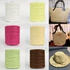 280-300m/Roll Natural Raffia Straw Yarn For Knitting Crocheting Paper Threads DIY Handmade Summer Sunhat Beach Bag Material 6