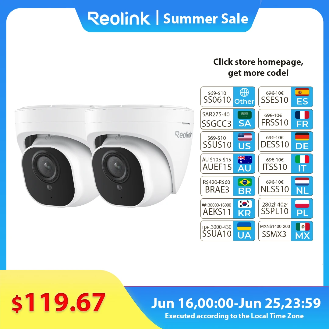 Reolink 4K PoE 야외 카메라, 인간 자동차 애완 동물 감지 보안 IP 캠..