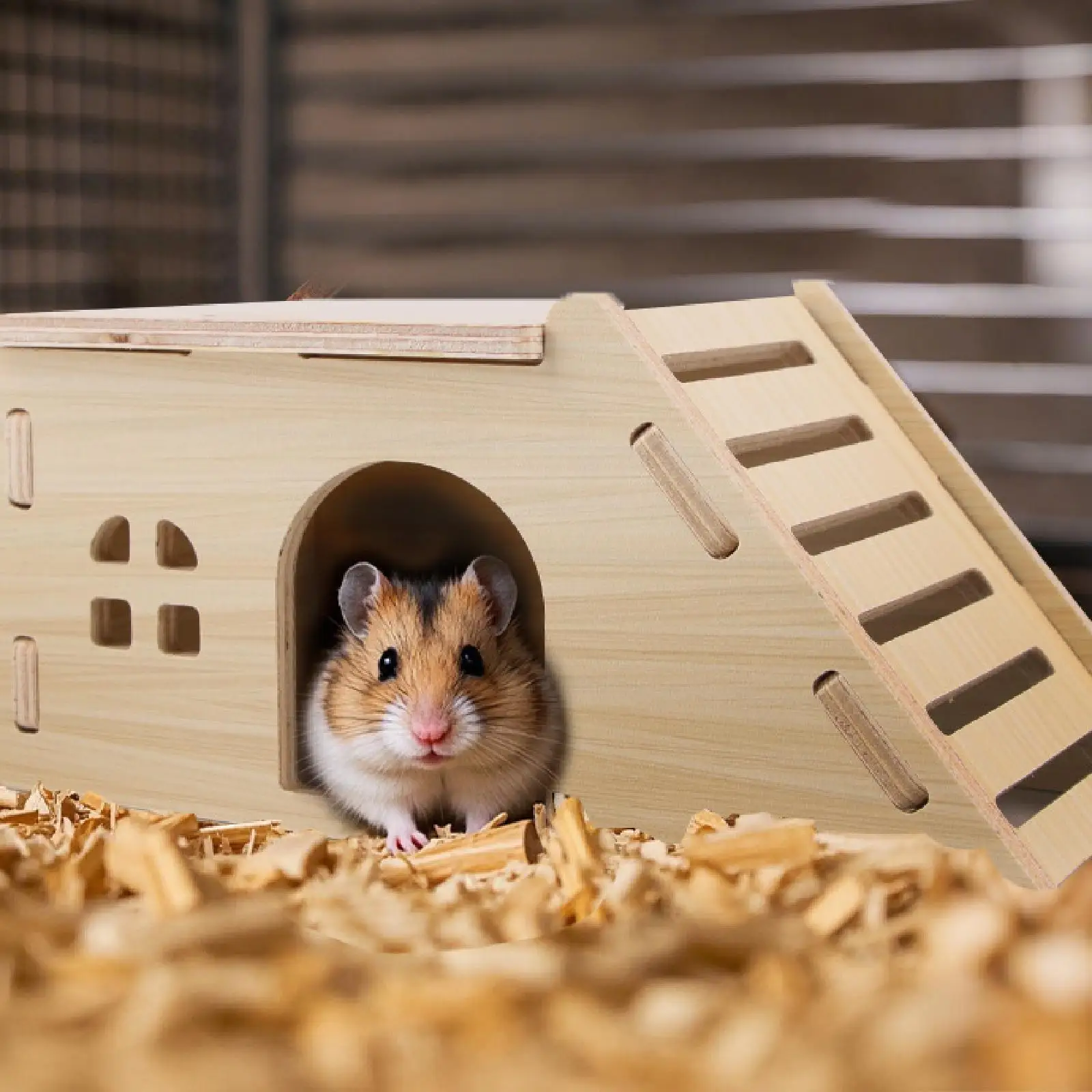 Hamster Climbing Toy Hideout Interesting Rest and Exercise Animal Climbing Stair for Similar Sized Pets Rat Gerbils Pet Gifts