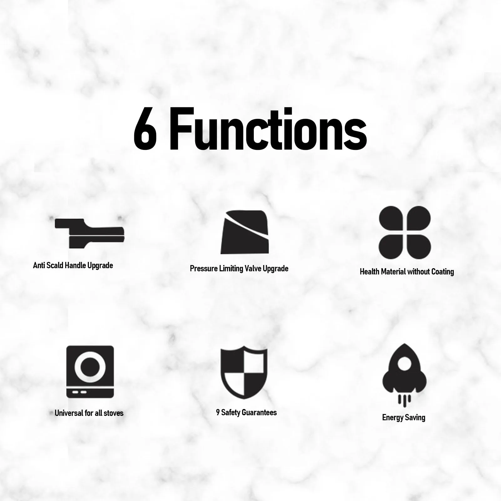 طنجرة ضغط من سبائك الألومنيوم مقاومة للانفجار، وعا...